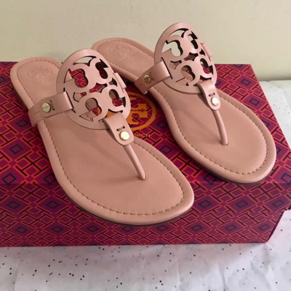 Tory Burch Clay Pink Miller Sildes